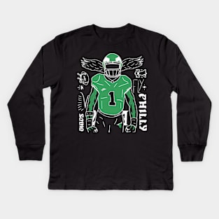 Go Birds Philly Football Kids Long Sleeve T-Shirt